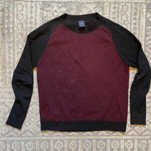 Gap Red and Black Cotton Sweater XS